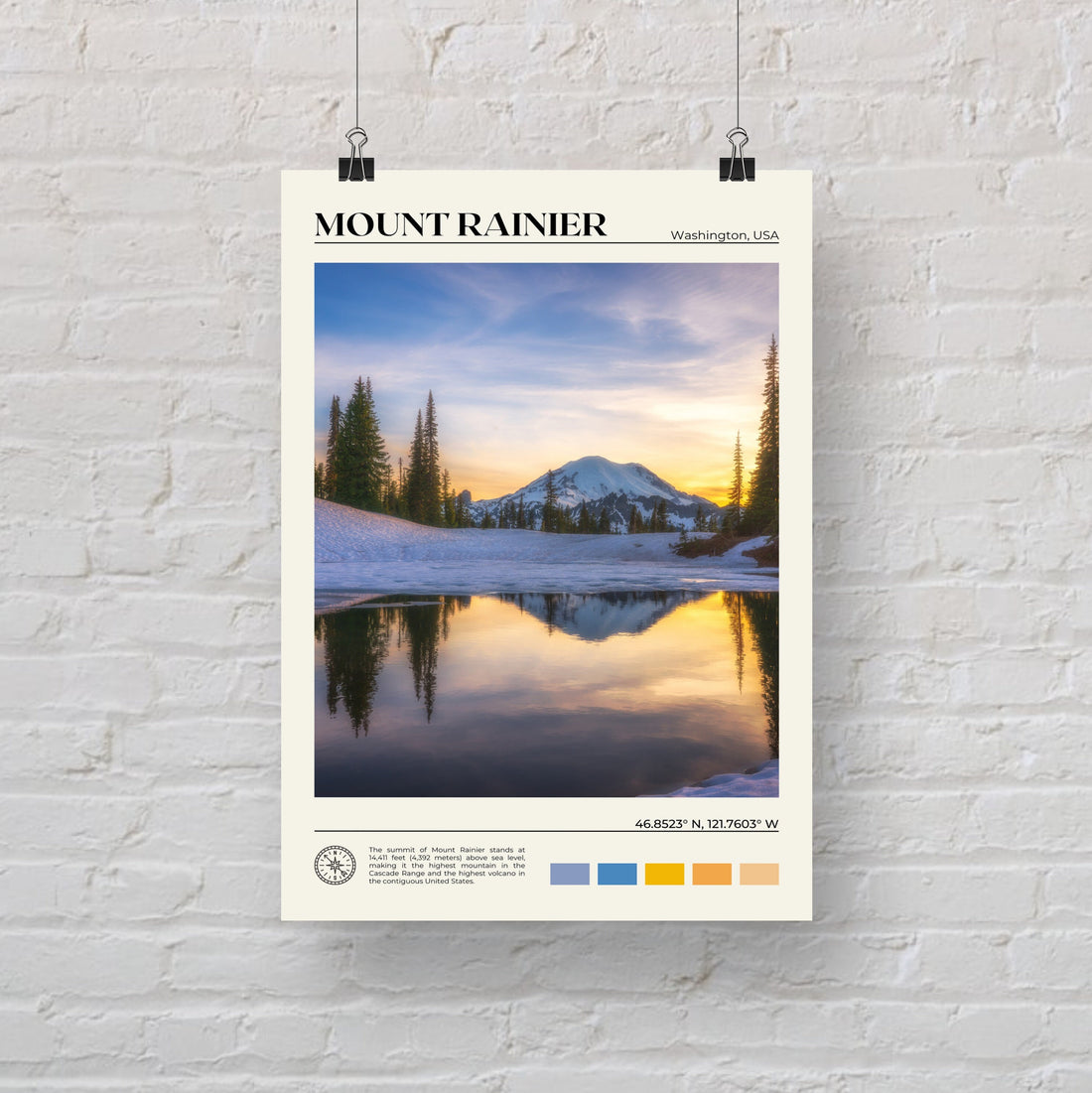 Mount Rainier Poster