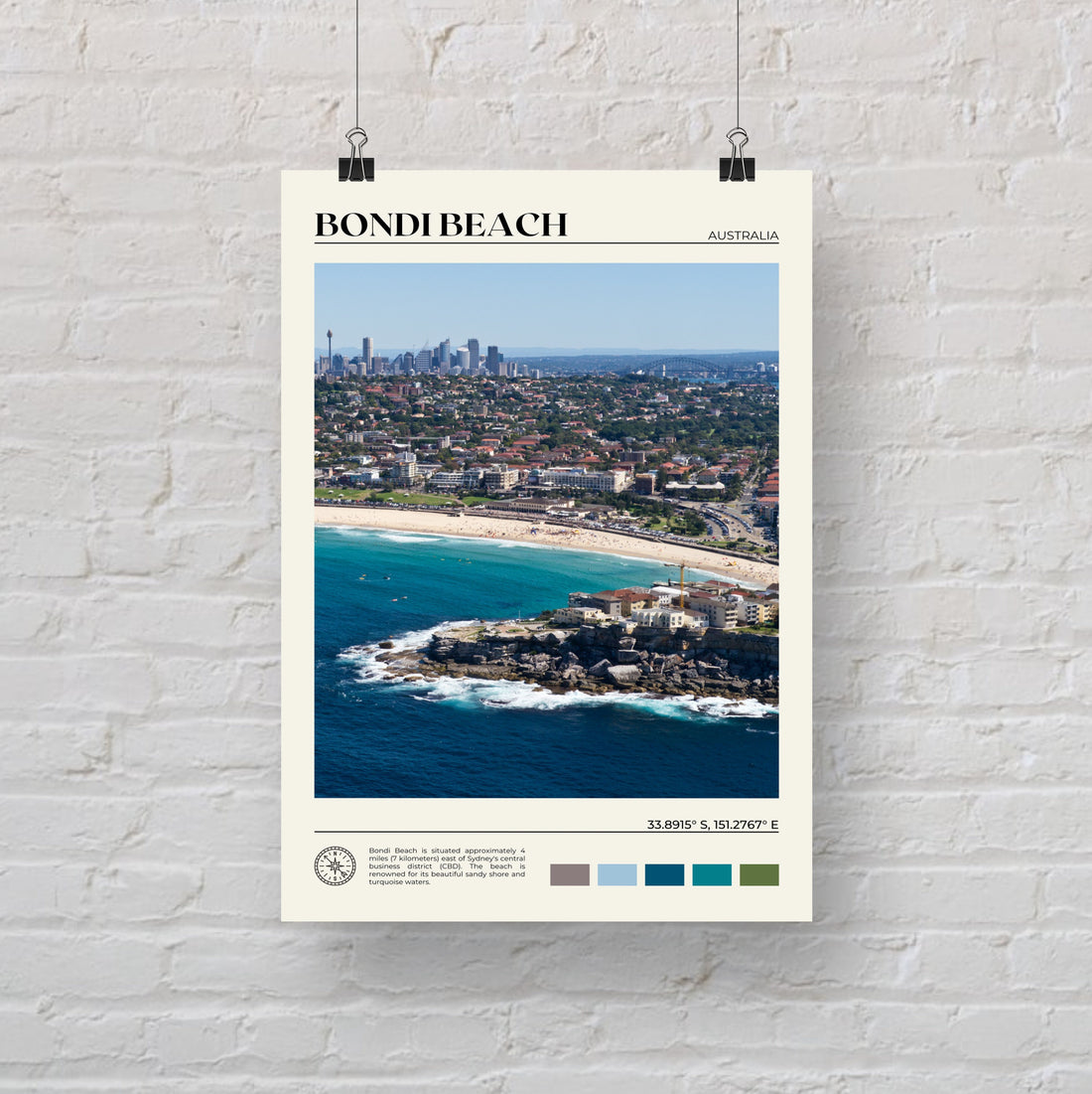 Bondi Beach Poster 2