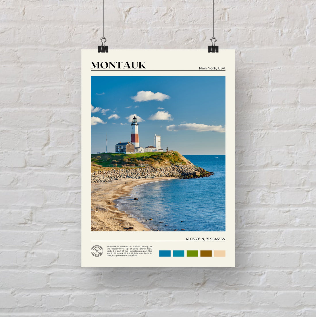 Montauk Poster