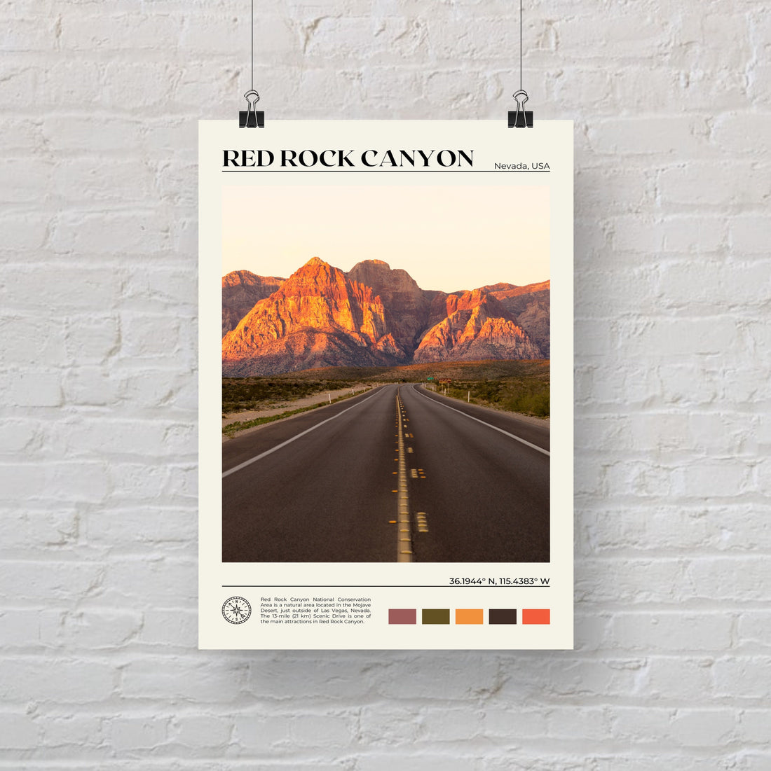 Red Rock Canyon Poster