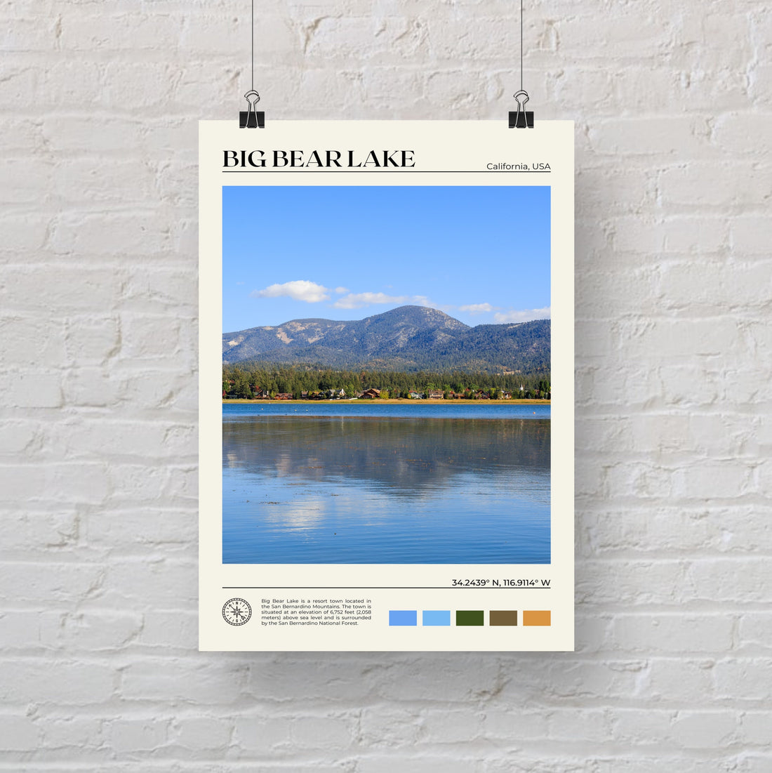 Big Bear Lake Poster