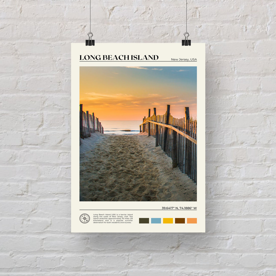 Long Beach Island Poster