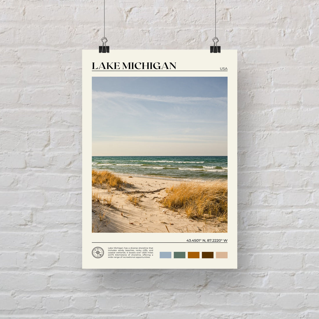 Lake Michigan Poster 1