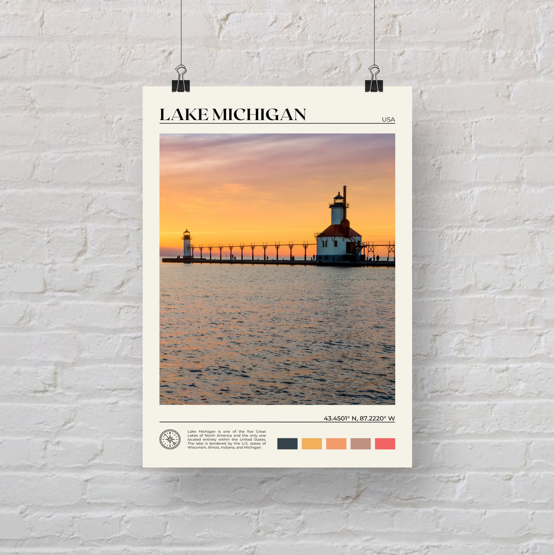 Lake Michigan Poster 2