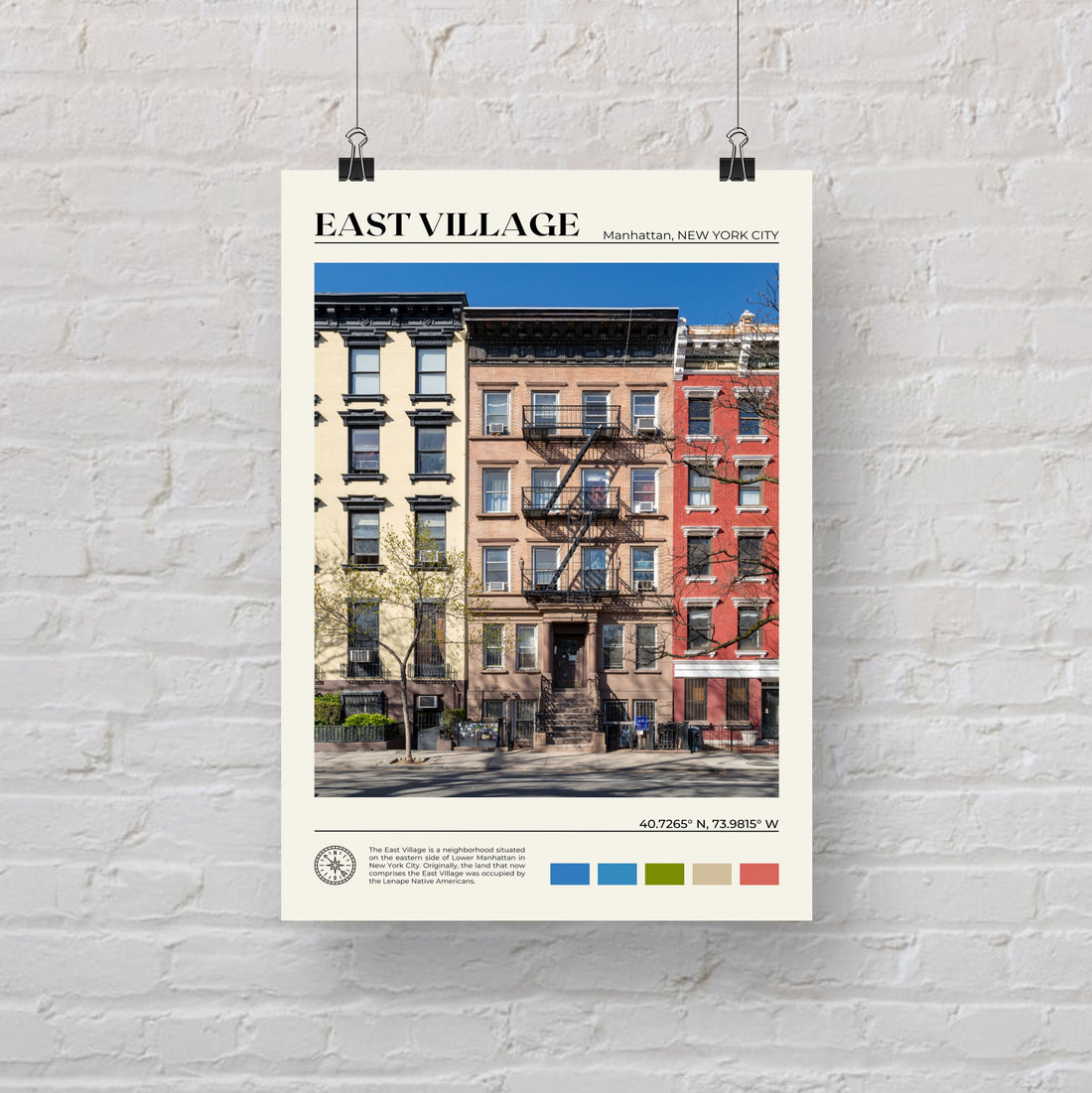 East Village Poster