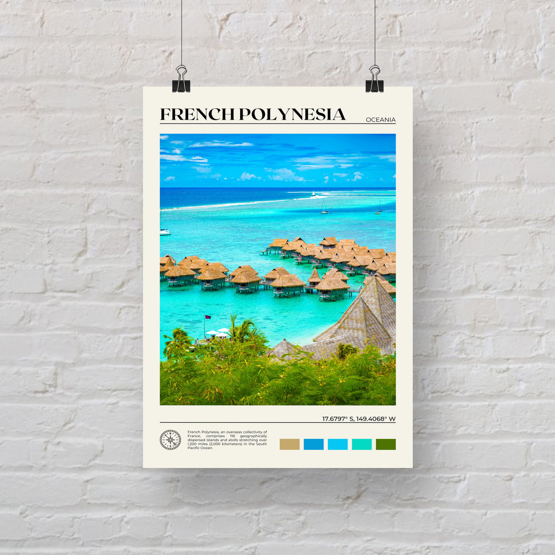 French Polynesia Poster