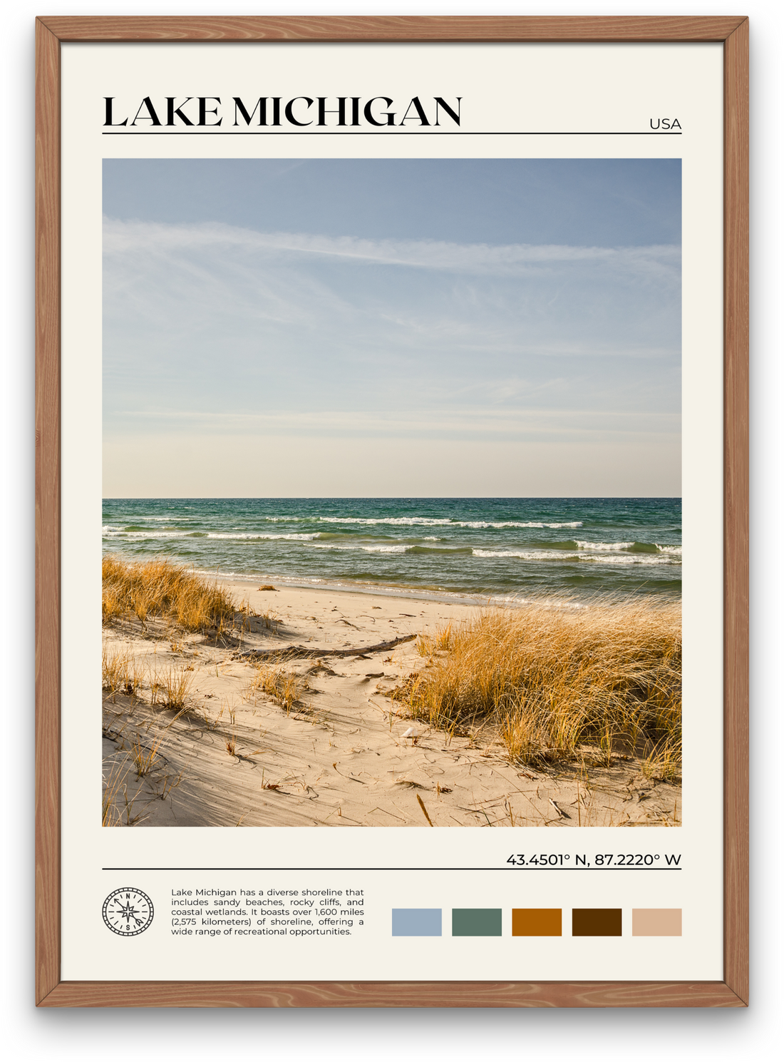 Lake Michigan Poster 1