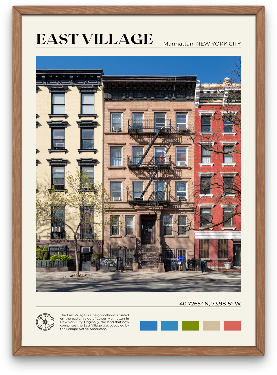 East Village Poster