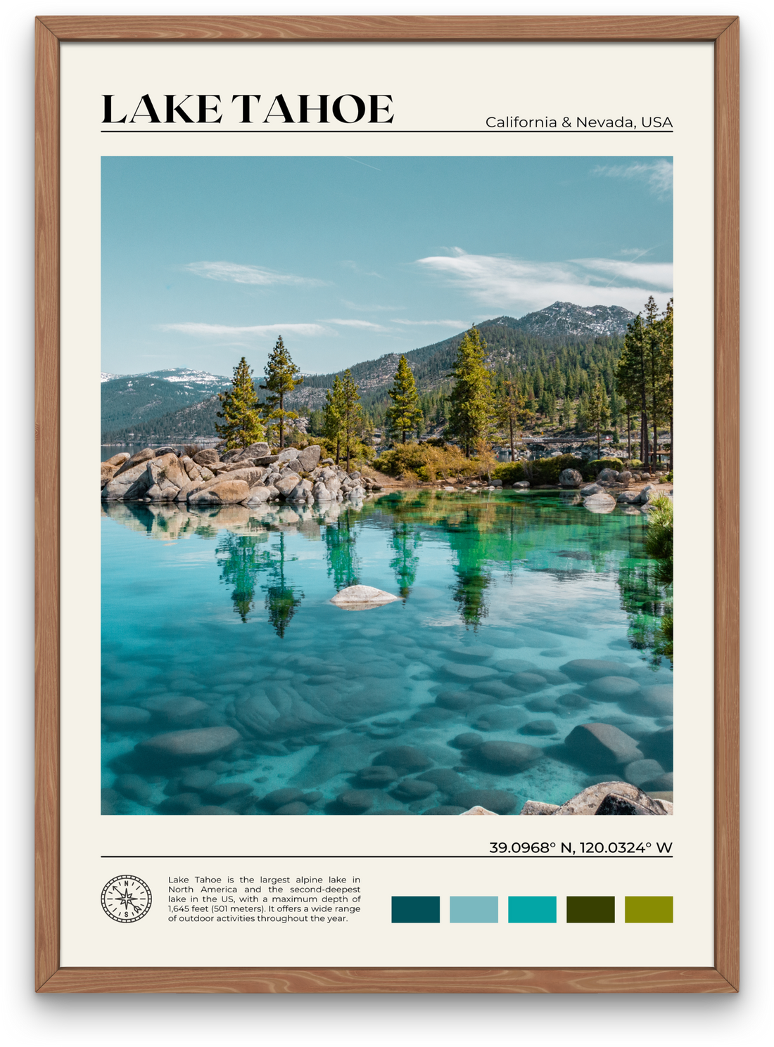 Lake Tahoe Poster