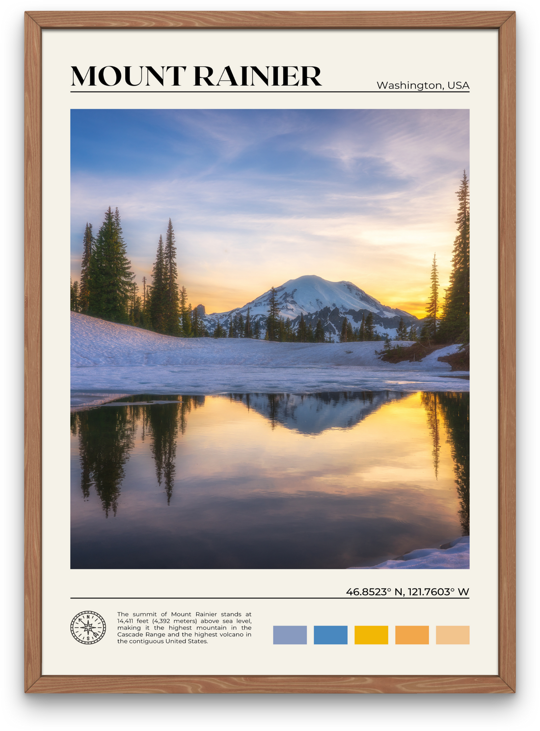 Mount Rainier Poster